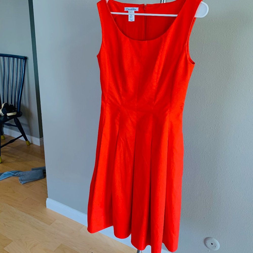 Oscar de la Renta red dress